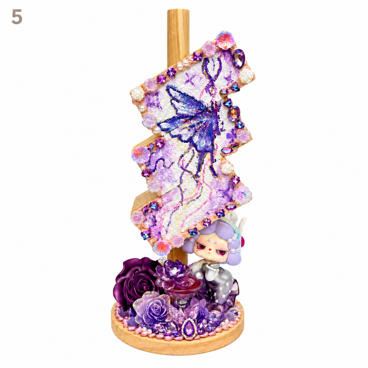 Hand-Painted Three-Tier Pen Holder - kosbling-ready-to-ship