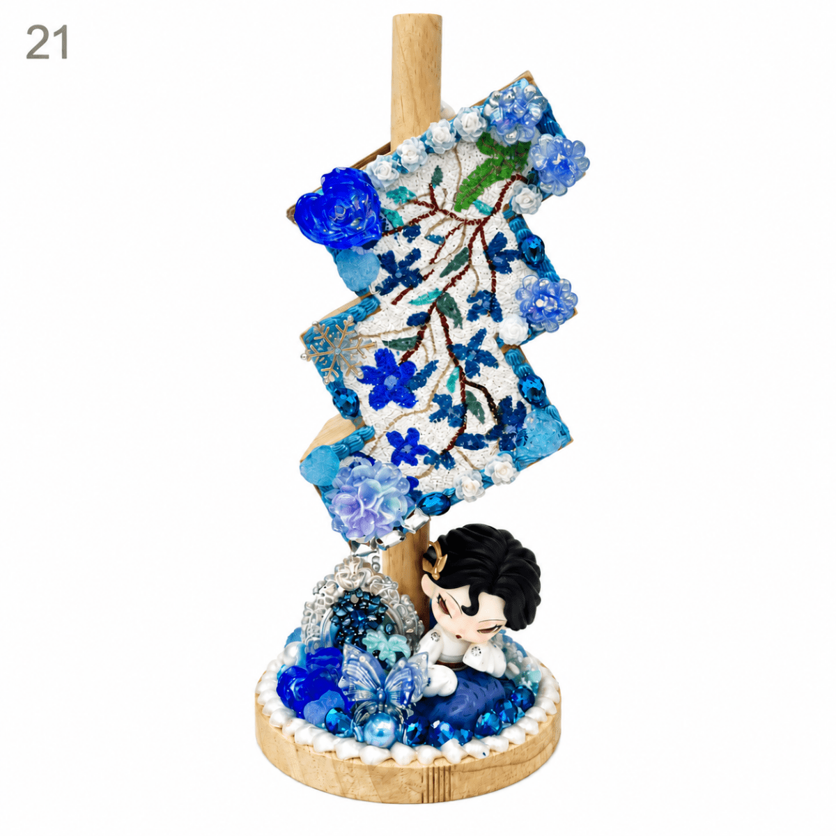 Hand-Painted Three-Tier Pen Holder - kosbling-ready-to-ship
