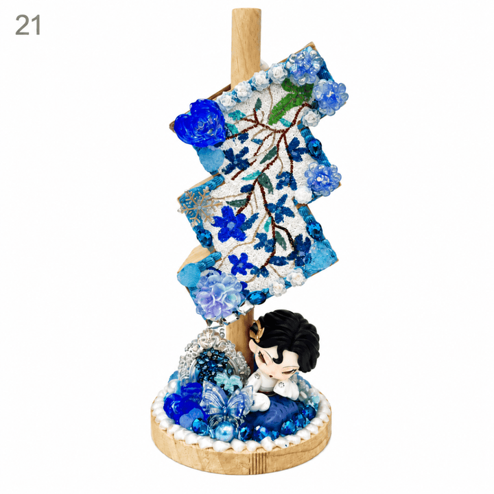 Hand-Painted Three-Tier Pen Holder - kosbling-ready-to-ship