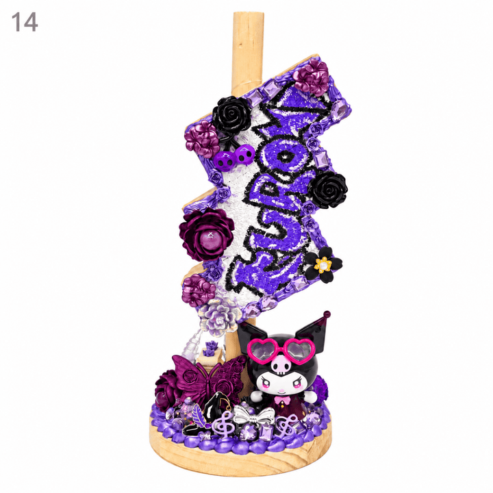 Hand-Painted Three-Tier Pen Holder - kosbling-ready-to-ship