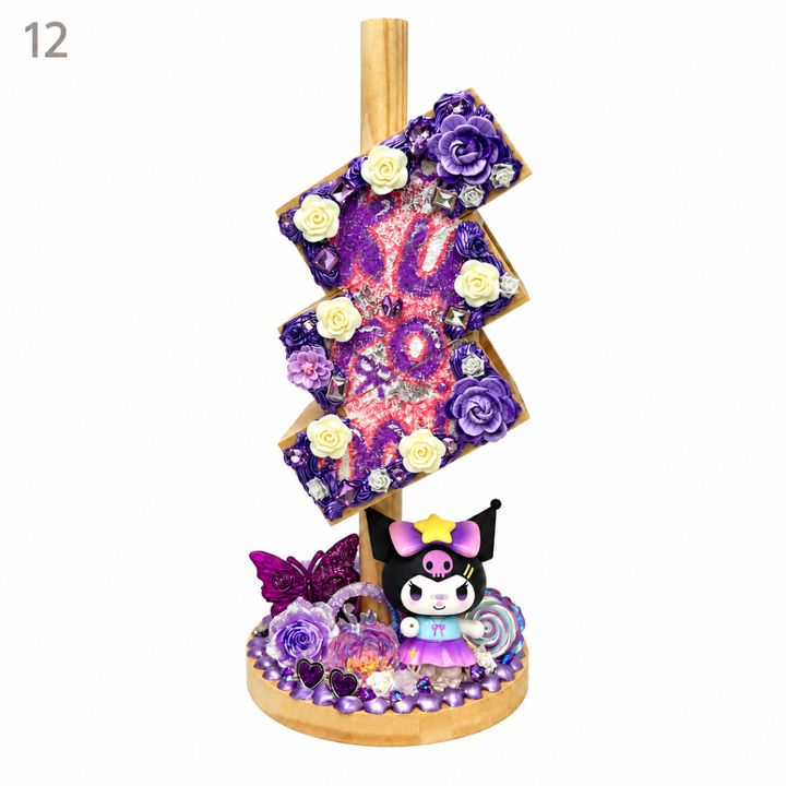 Hand-Painted Three-Tier Pen Holder - kosbling-ready-to-ship