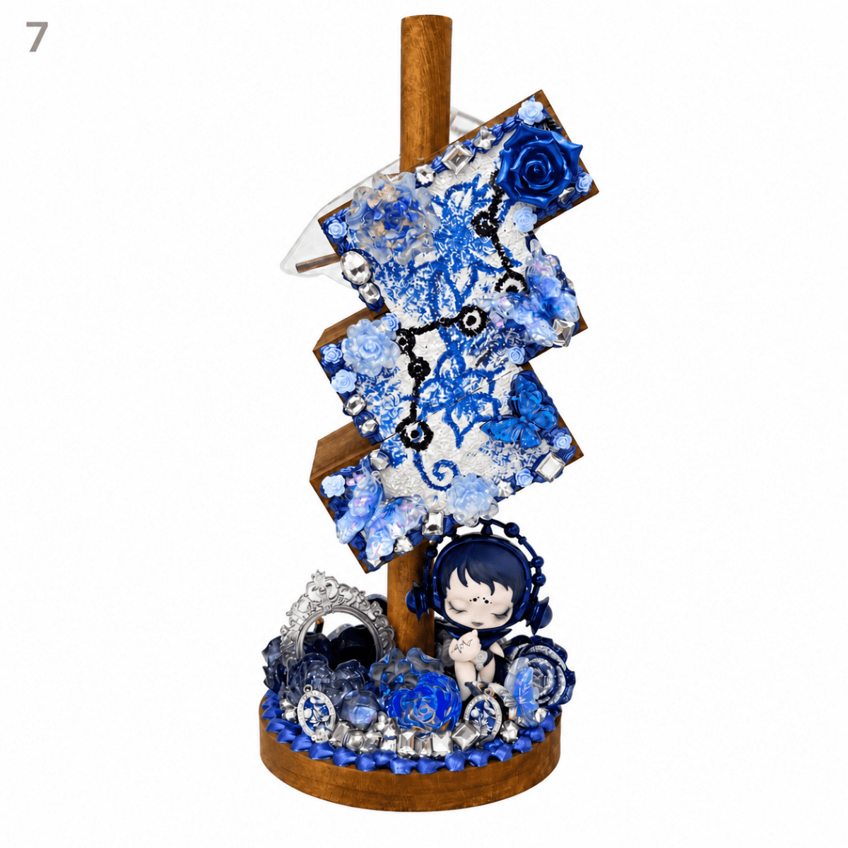 Hand-Painted Three-Tier Pen Holder - kosbling-ready-to-ship