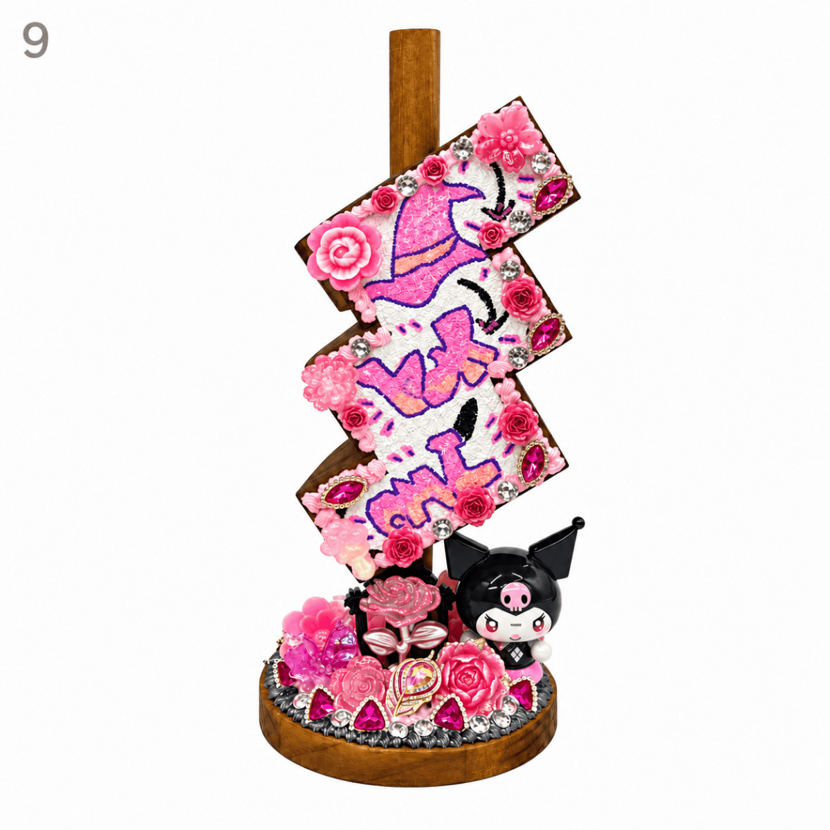 Hand-Painted Three-Tier Pen Holder - kosbling-ready-to-ship