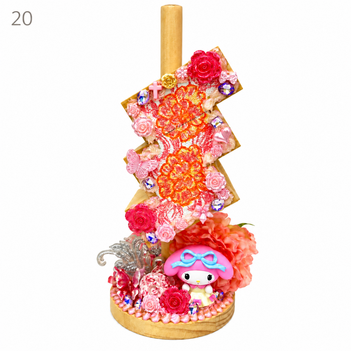 Hand-Painted Three-Tier Pen Holder - kosbling-ready-to-ship