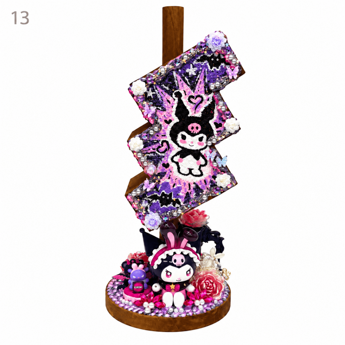 Hand-Painted Three-Tier Pen Holder - kosbling-ready-to-ship