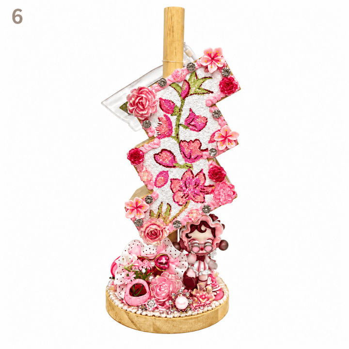 Hand-Painted Three-Tier Pen Holder - kosbling-ready-to-ship
