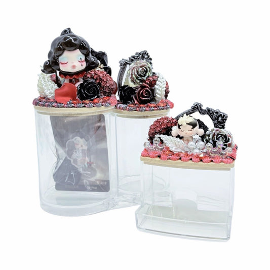 Handmade Acrylic Desktop Storage Box with Lid, Clear Dust‑Proof Holder for Cotton Swabs, Cotton Pads & Floss - kosbling-ready-to-ship
