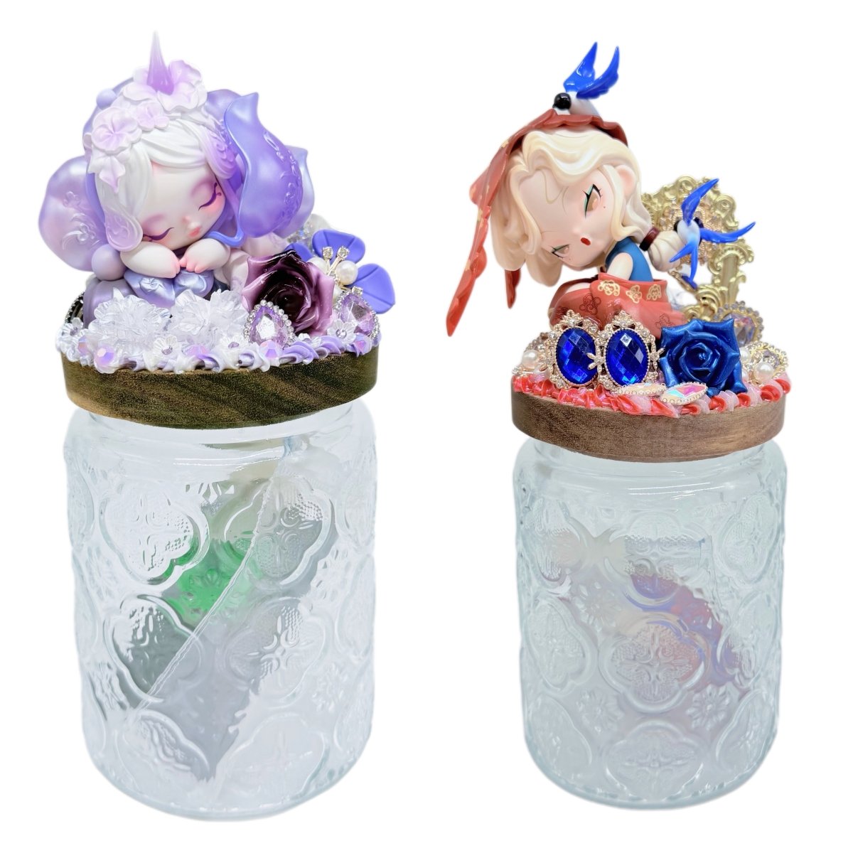 Handmade Candy Jar With Cream Glue - kosbling-ready-to-ship