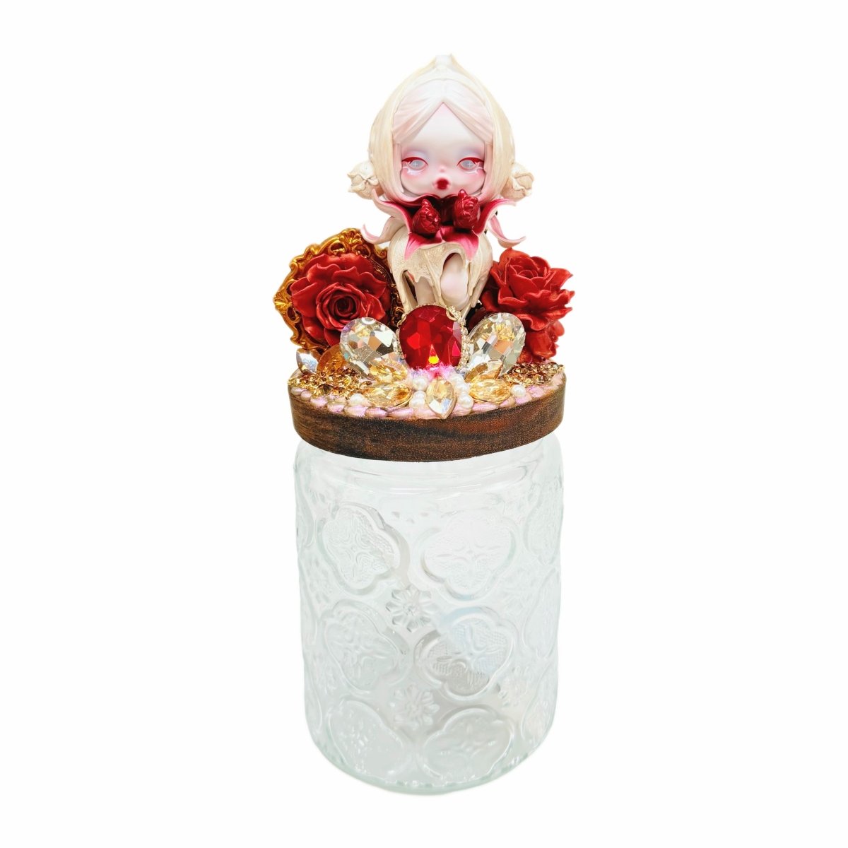 Handmade Candy Jar With Cream Glue - kosbling-ready-to-ship