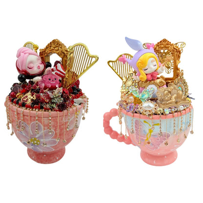 Handmade Cream Glue Doll Mug - kosbling-