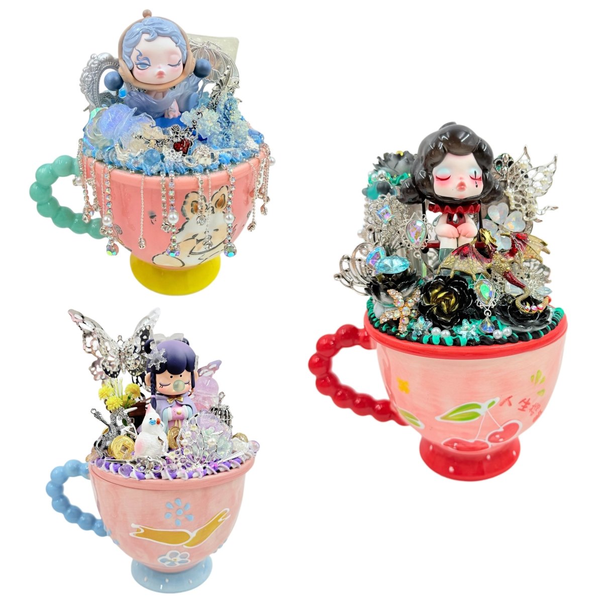 Handmade Cream Glue Ice Cream Mug - kosbling-