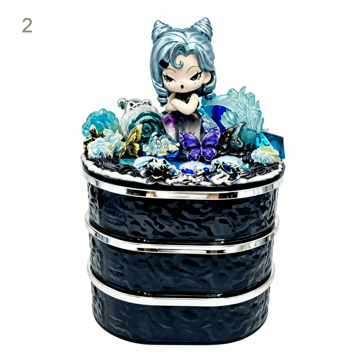 Handmade Decoden 3-Tier Rotating Storage Organizer - kosbling-creator-pick