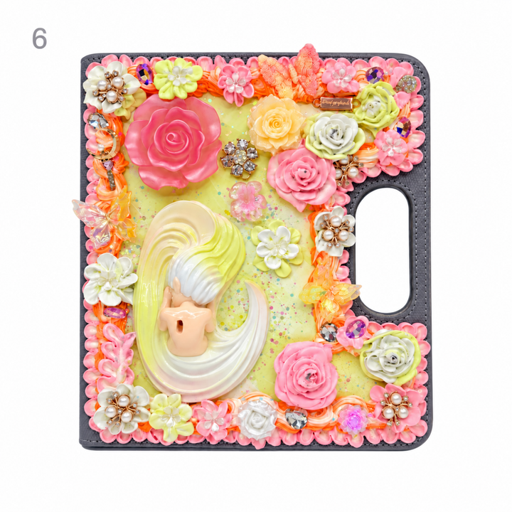 Handmade Decoden Carry-Handle Notebook - kosbling-ready-to-ship