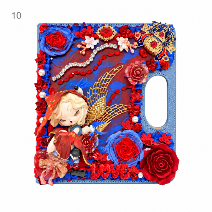 Handmade Decoden Carry-Handle Notebook - kosbling-ready-to-ship