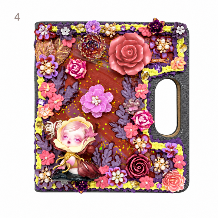 Handmade Decoden Carry-Handle Notebook - kosbling-ready-to-ship