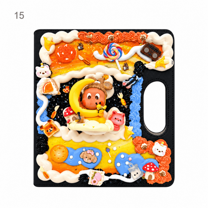Handmade Decoden Carry-Handle Notebook - kosbling-ready-to-ship