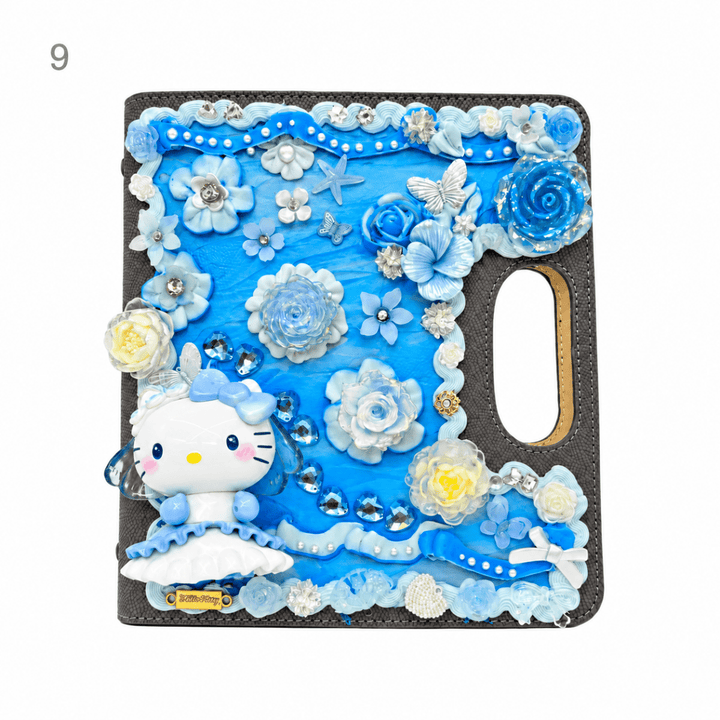 Handmade Decoden Carry-Handle Notebook - kosbling-ready-to-ship