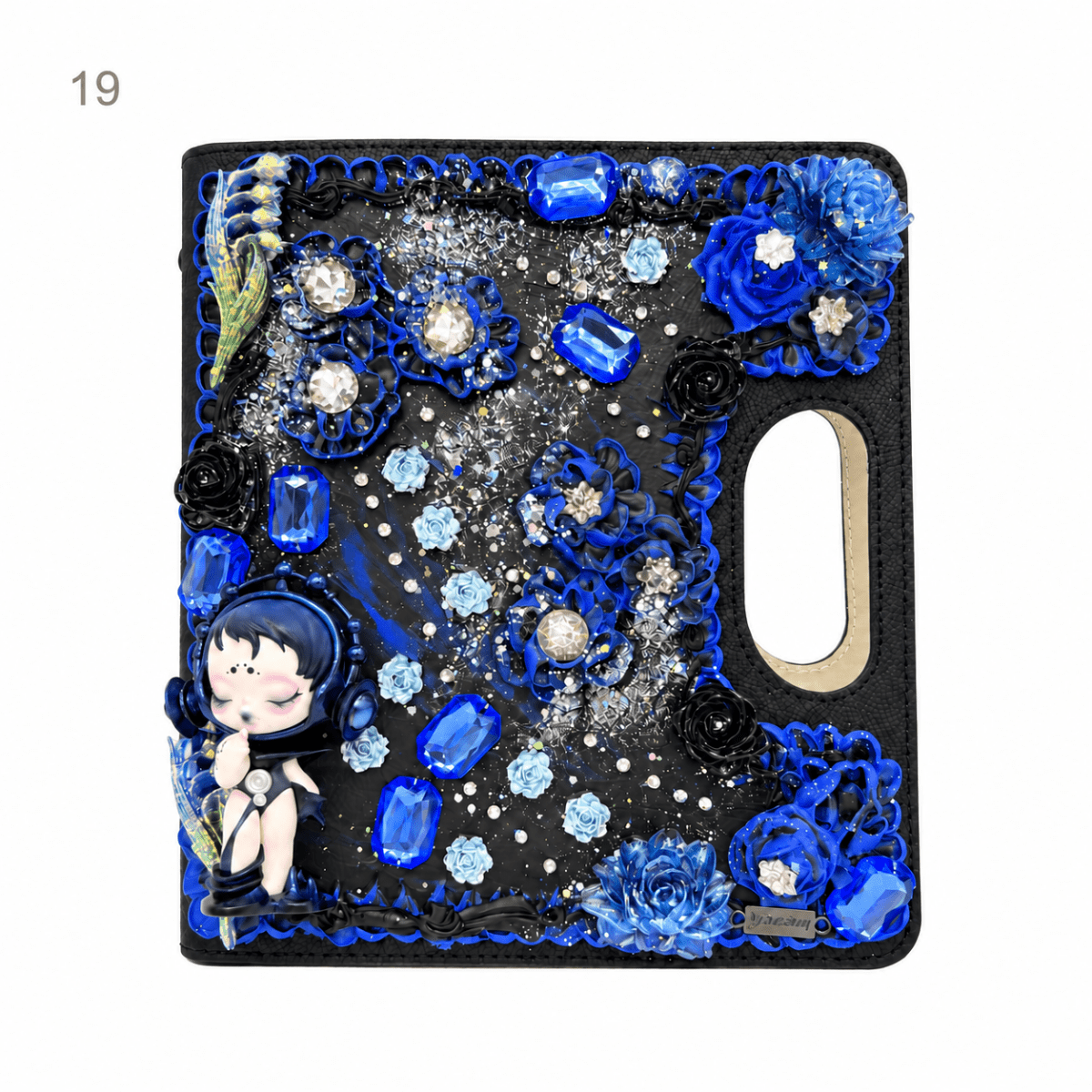 Handmade Decoden Carry-Handle Notebook - kosbling-ready-to-ship