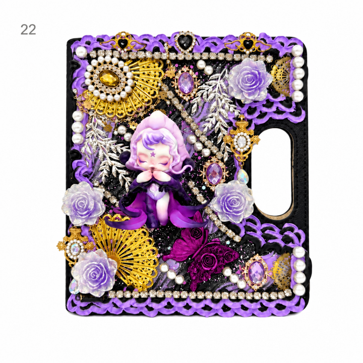 Handmade Decoden Carry-Handle Notebook - kosbling-ready-to-ship