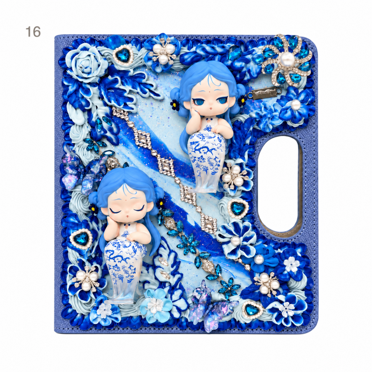 Handmade Decoden Carry-Handle Notebook - kosbling-ready-to-ship