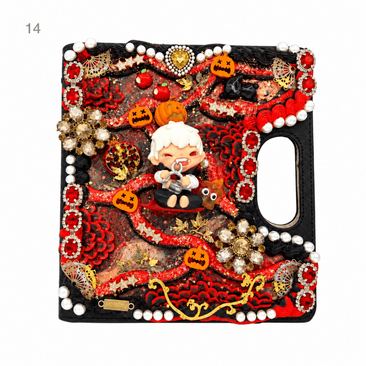 Handmade Decoden Carry-Handle Notebook - kosbling-ready-to-ship