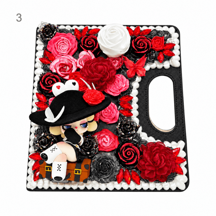 Handmade Decoden Carry-Handle Notebook - kosbling-ready-to-ship