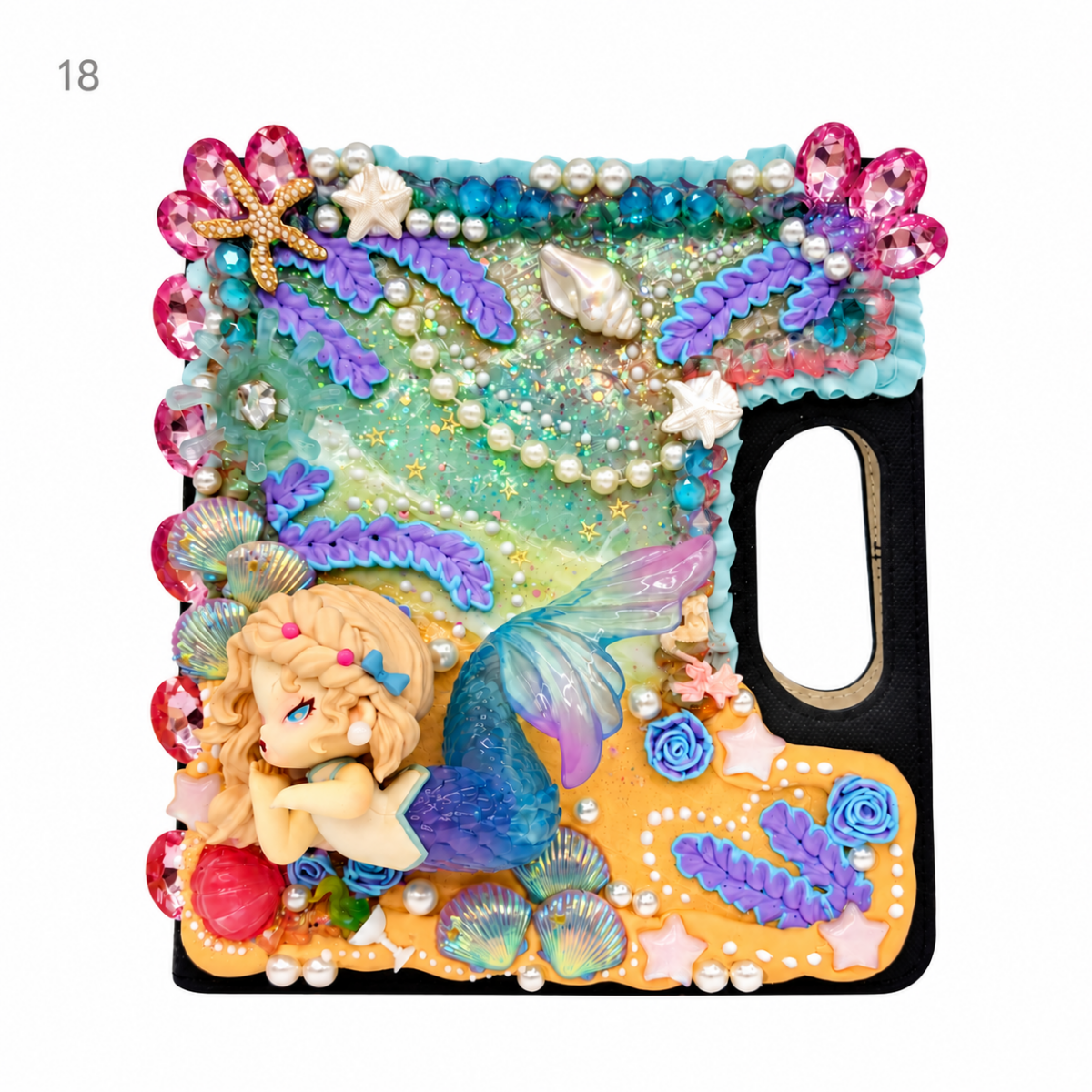 Handmade Decoden Carry-Handle Notebook - kosbling-ready-to-ship
