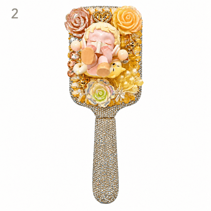 Handmade Decoden Hairbrush - kosbling-ready-to-ship