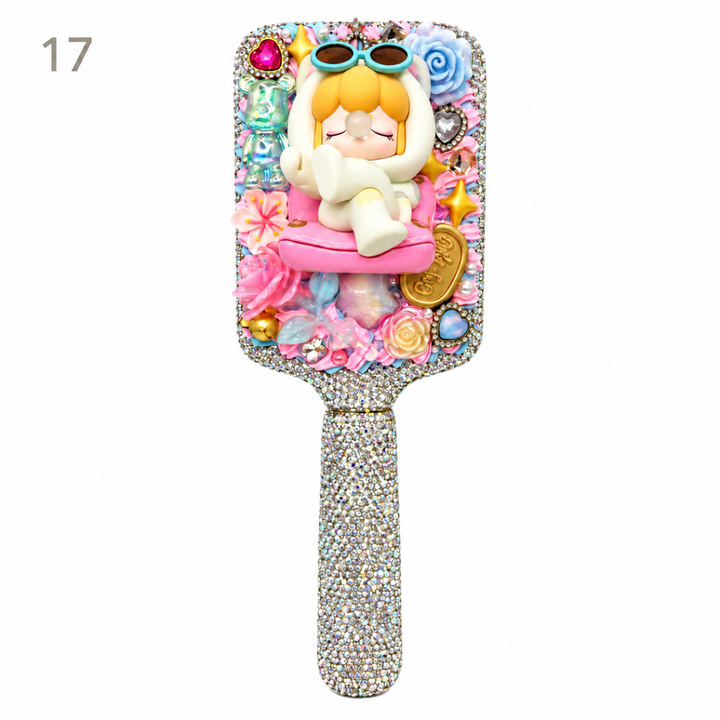 Handmade Decoden Hairbrush - kosbling-ready-to-ship