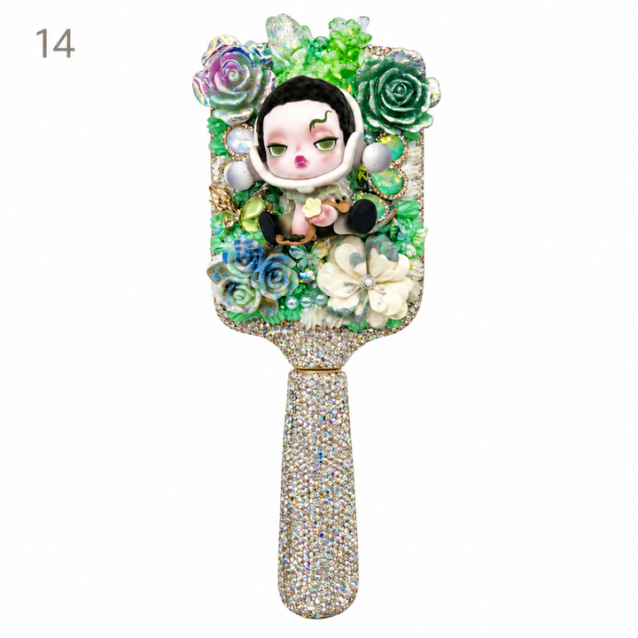Handmade Decoden Hairbrush - kosbling-ready-to-ship