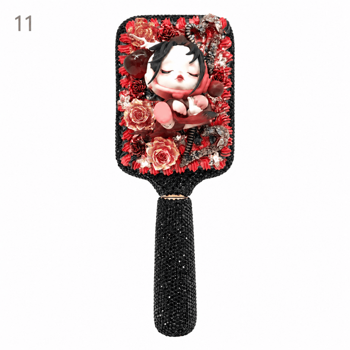 Handmade Decoden Hairbrush - kosbling-ready-to-ship