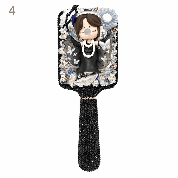 Handmade Decoden Hairbrush - kosbling-ready-to-ship