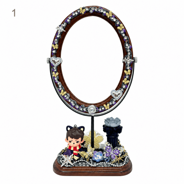 Handmade Decoden Makeup Mirror - kosbling-