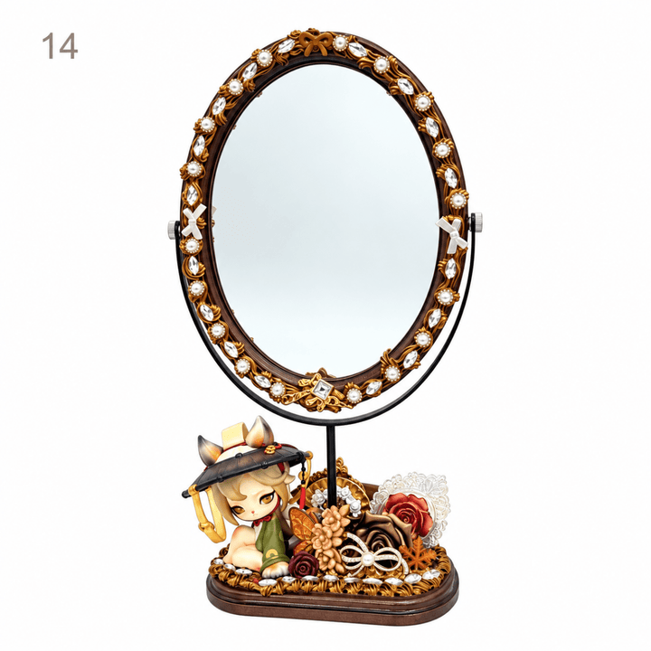 Handmade Decoden Makeup Mirror - kosbling-