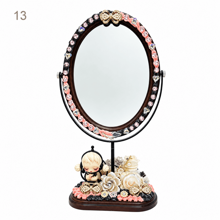 Handmade Decoden Makeup Mirror - kosbling-
