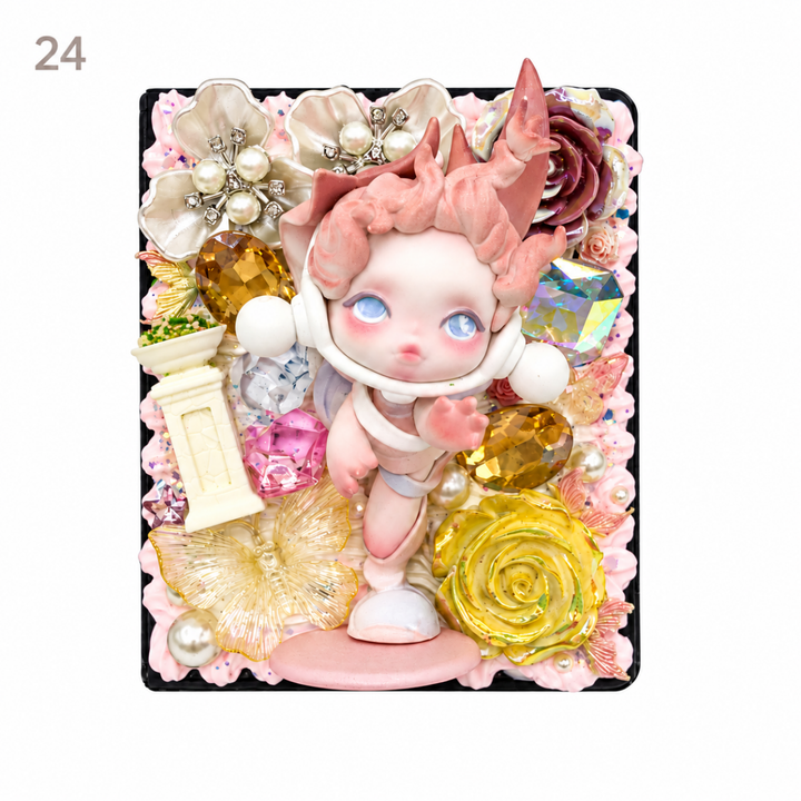 Handmade Decoden Rainbow Sticky Note Set - kosbling-ready-to-ship
