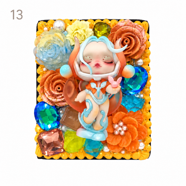 Handmade Decoden Rainbow Sticky Note Set - kosbling-ready-to-ship