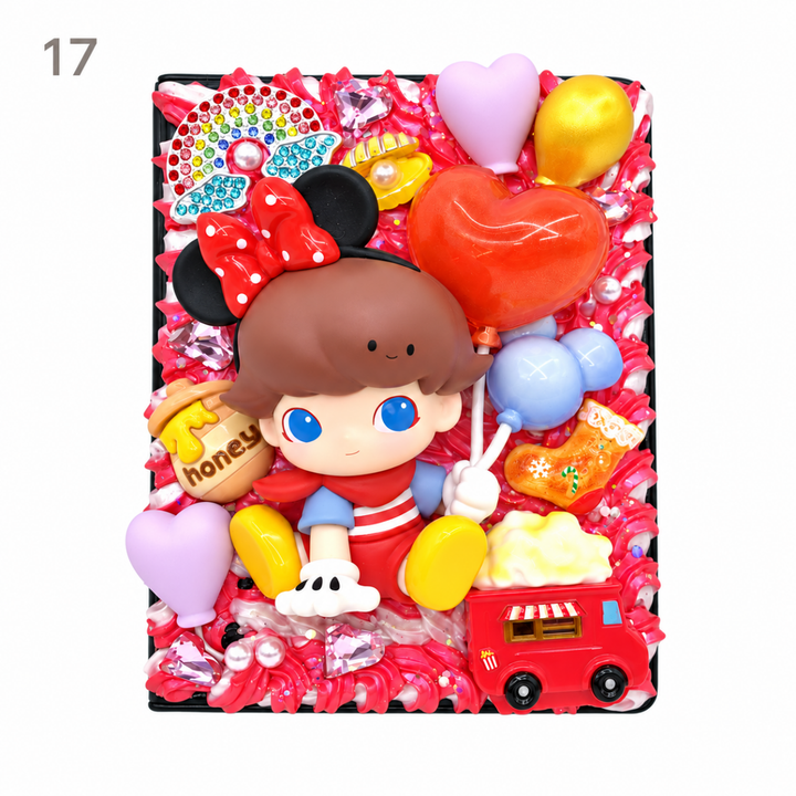 Handmade Decoden Rainbow Sticky Note Set - kosbling-ready-to-ship
