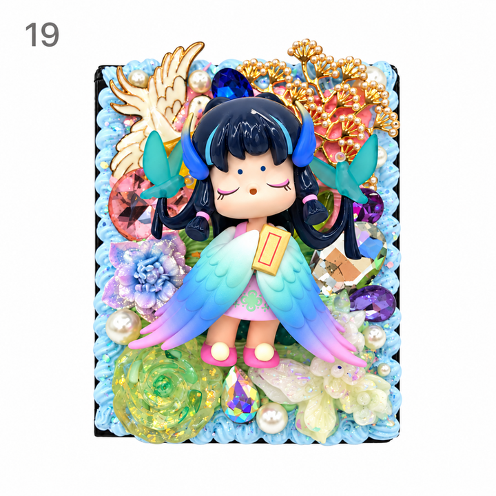 Handmade Decoden Rainbow Sticky Note Set - kosbling-ready-to-ship