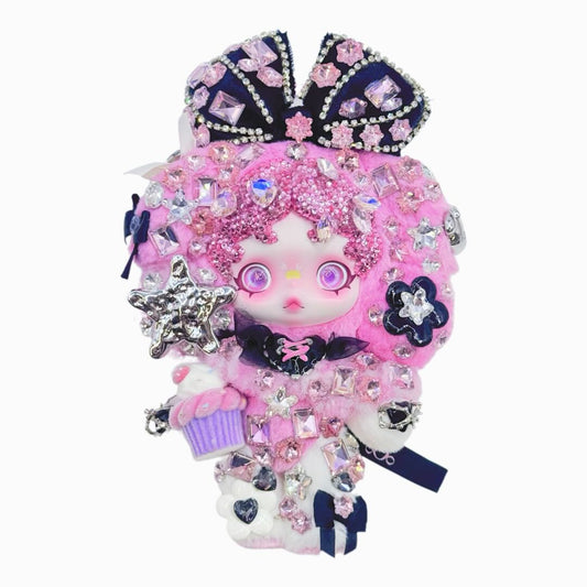 Handmade Diamond Glitter Rhinestone Soft Vinyl Doll - kosbling-ready-to-ship