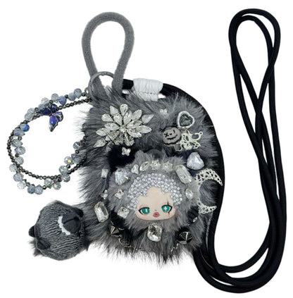 Handmade Mini Fluffy Plush Wallet - kosbling-ready-to-ship