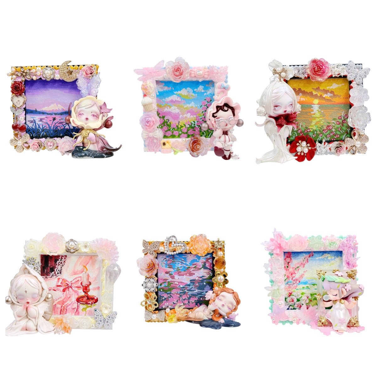 Handmade Painted Photo Frame - kosbling-ready-to-ship