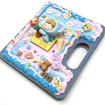 Handmade Portable Carry‑Handle Notebook With Cream Glue - Kosbling Handmade Blind Bag - kosbling-ready-to-ship