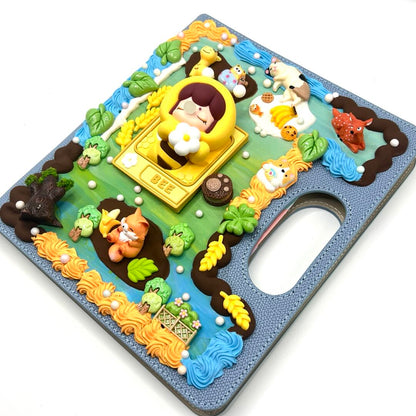 Handmade Portable Carry‑Handle Notebook With Cream Glue - Kosbling Handmade Blind Bag - kosbling-ready-to-ship