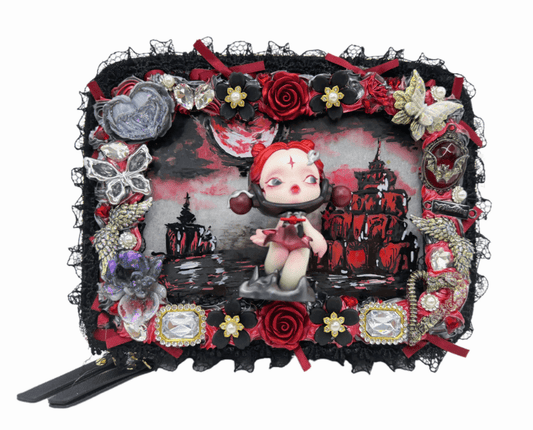 Handmade Rectangular makeup bag - kosbling-ready-to-ship