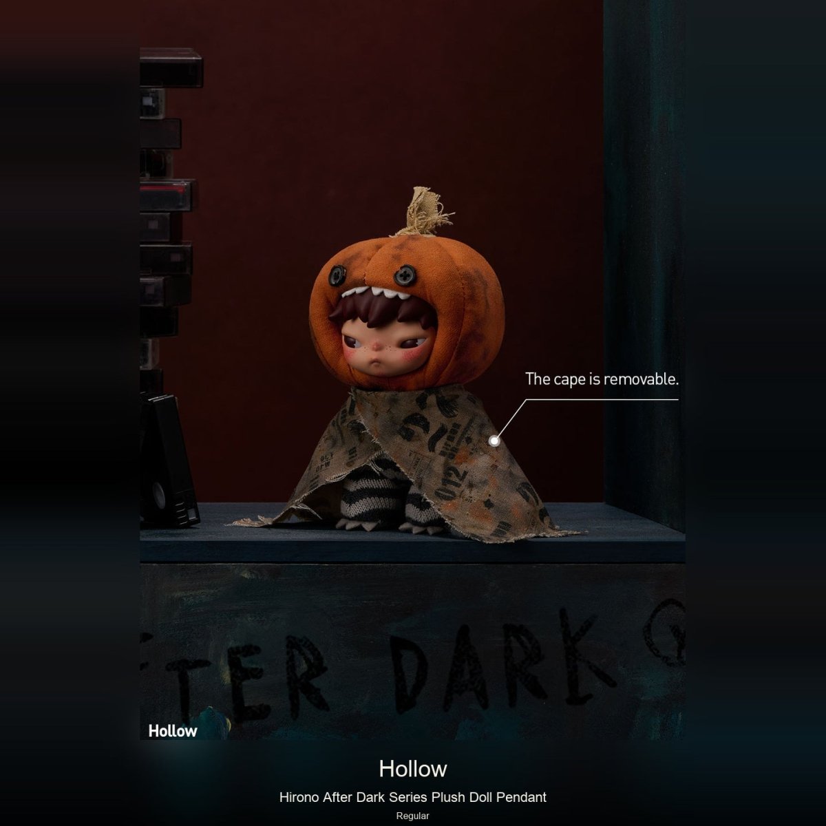 Hirono-After Dark Series Plush Doll Pendant - kosbling-ip-hirono