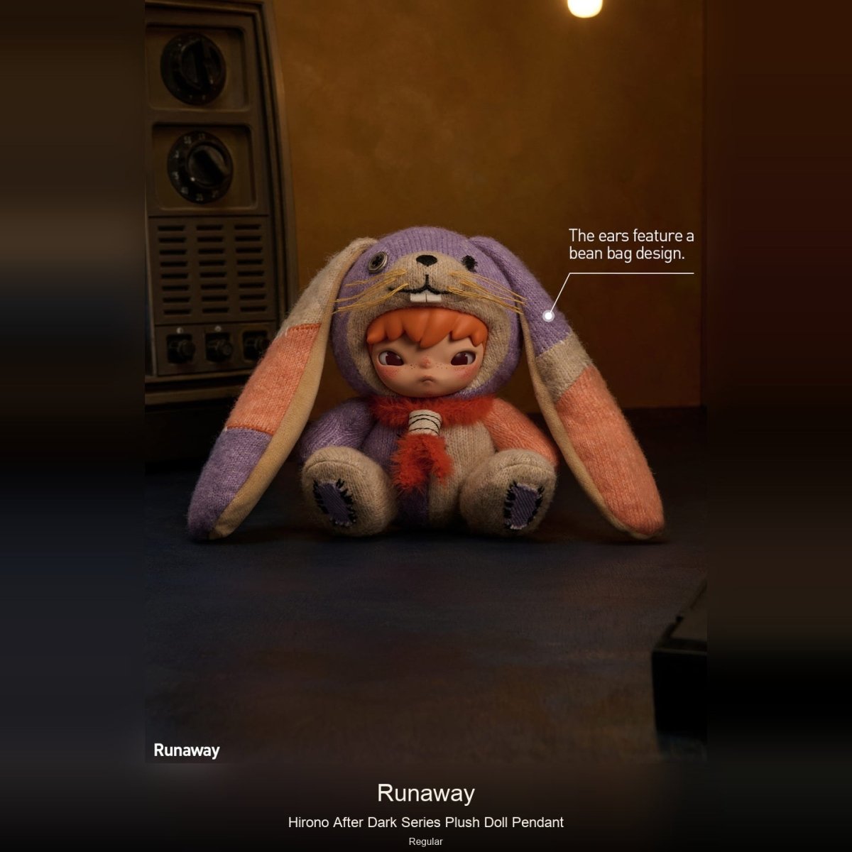 Hirono-After Dark Series Plush Doll Pendant - kosbling-ip-hirono