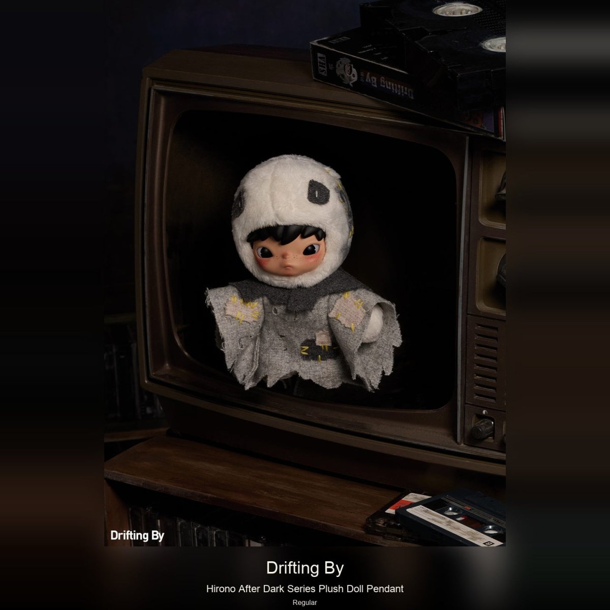 Hirono-After Dark Series Plush Doll Pendant - kosbling-ip-hirono