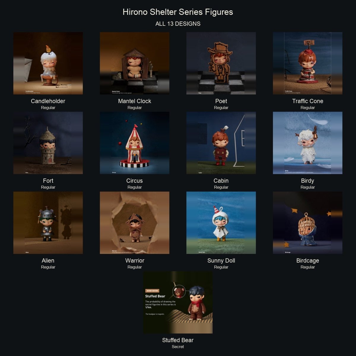 Hirono-Shelter Series Figures - kosbling-ip-hirono