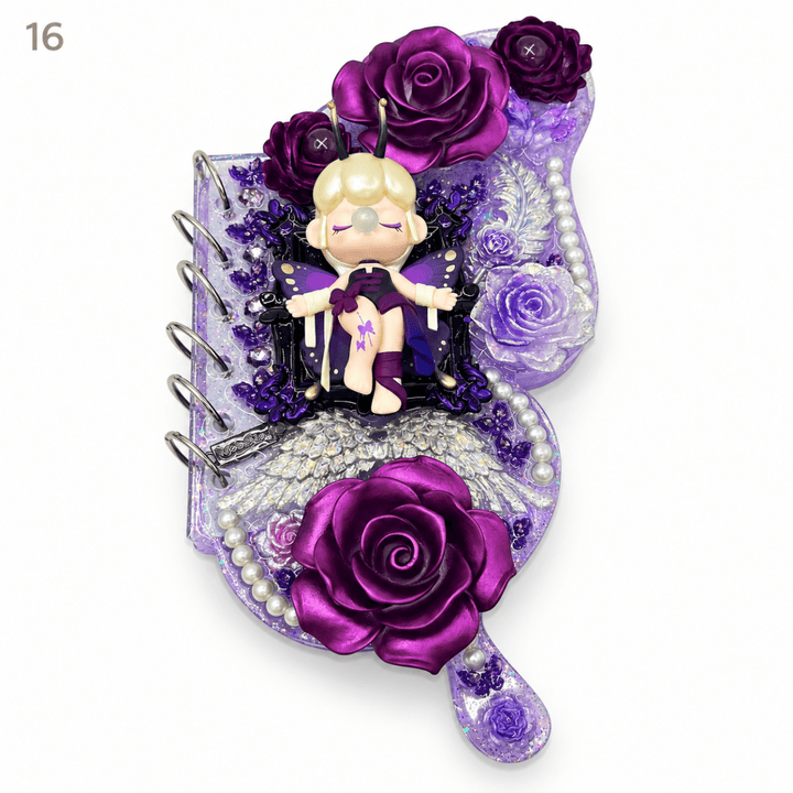 Kosbling In Stock- Butterfly Resin Notebook - kosbling-ready-to-ship